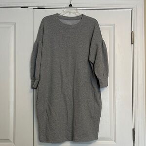 Like NEW Gray Sweatshirt Dress Sz XL